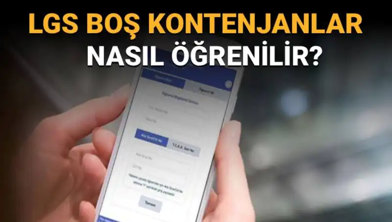 LGS Boş Kontenjan ve Taban Puanları Nasıl Öğrenilir? E-Okul Rehberi