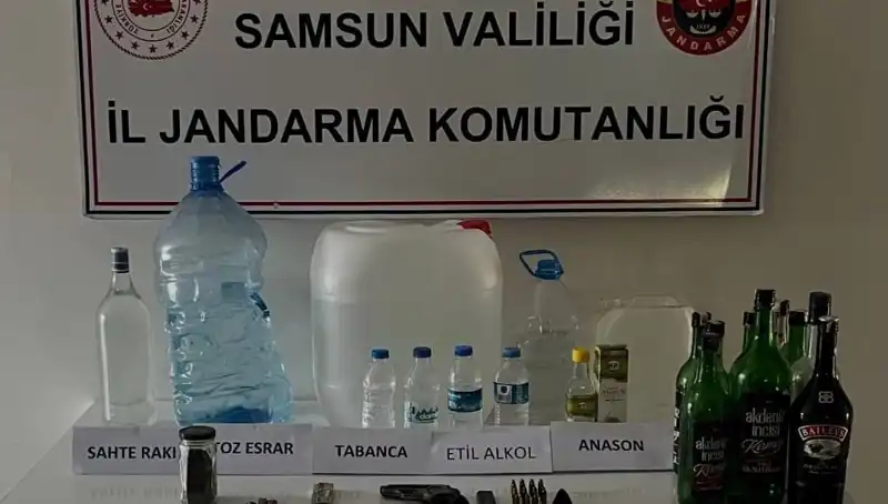 Samsun'da Dev Sahte İçki Operasyonu: Litrelerce İmha Edildi!
